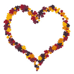 Vector Confetti Background Pattern. Element of design. Clover leaves on a white background