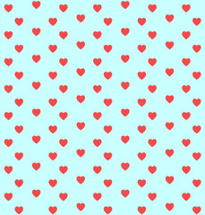 Hearts pattern for Valentine's Day ,vector background.