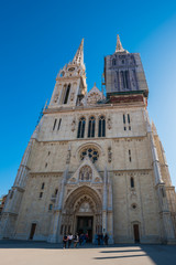 Fototapeta na wymiar Zagreb, The Capital of Croatia ,Zagreb Cathedral,旅、ヨーロッパ、クロアチア、ザグレブ聖母被昇天大聖堂