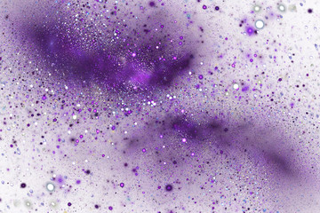 Abstract violet sparks. Fantasy fractal texture. Digital art. 3D rendering.