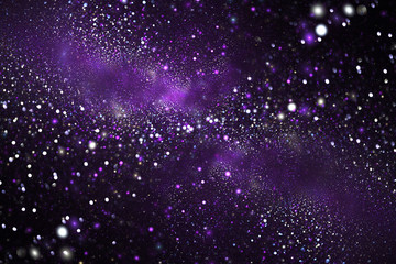 Abstract violet sparks. Fantasy fractal texture. Digital art. 3D rendering.