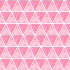 Abstract seamless triangle pattern with rose marble textures. Fantasy design for wallpapers or fabric.