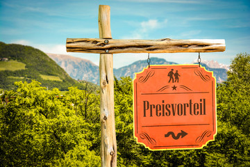 Schild 288 - Preisvorteil