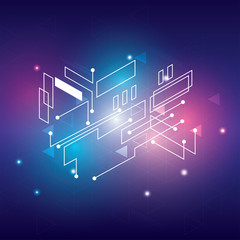 Abstract Modern Technology Background