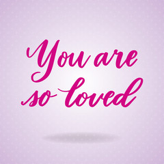 Cute Valentine's day lettering composition.