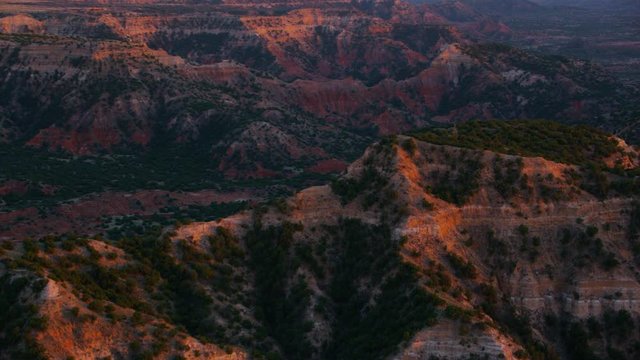 Palo Duro Canyon at sunset in Amarillo, Texas