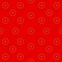 Vector illustration with red hearts. Seamless pattern for Valentine's Day. Romantic background.