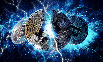 Gold bitcoin coin
