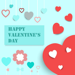 Valentines card ,vector background.