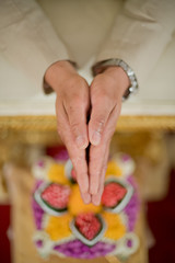 Water Pouring. Thai Traditional Ceremony. Engagement