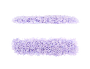 Pile of salt crystals isolated