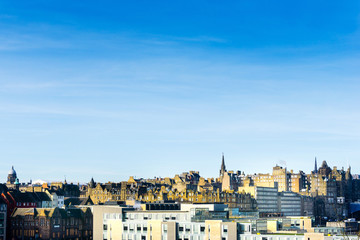 Fototapeta premium antique city building in Edinburgh, Scotland