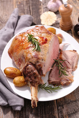 roasted lamb leg