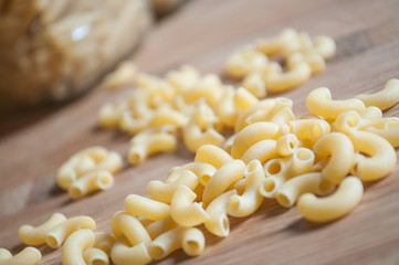 détail pâtes en bocaux de verre