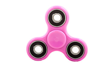 Isolated pink spinner