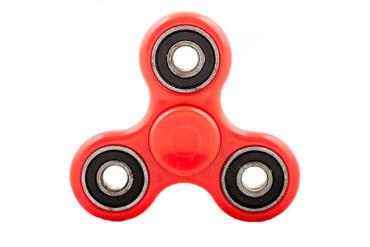 Isolated red spinner