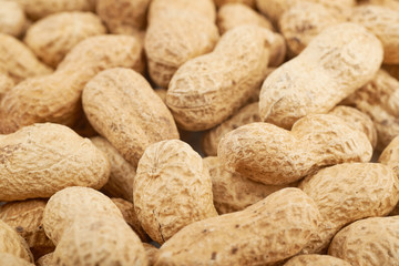 Surface coated with peanuts