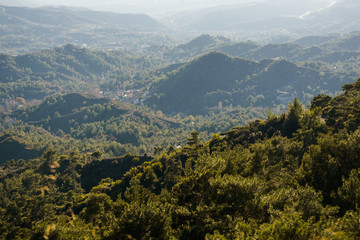 Fototapeta premium Image of vegetation in hills