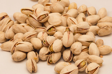 Pistachio grains isolated