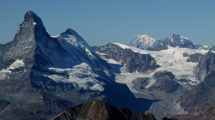 Gletscher mit Eis und Schnee