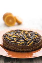 Chocolate and orange vegan cake