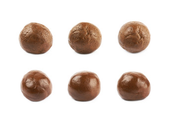 Cookie dough ball isolated