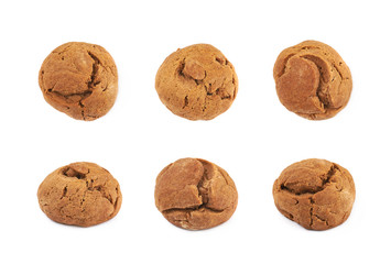 Ginger cookie isolated