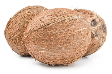 Coconut isolated on a white cutout