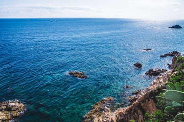 Seascape at Costa Brava, Catalonia, Spain