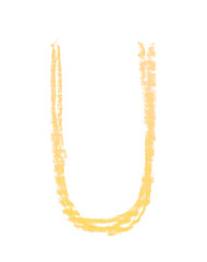 Single hand drawn letter isolated