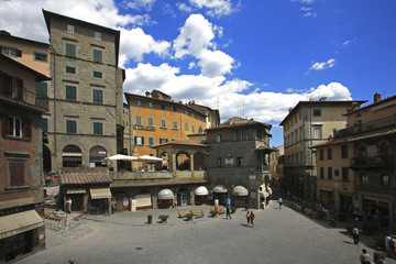 Fototapeta na wymiar Italia, Toscana, Arezzo, il paese di Cortona.