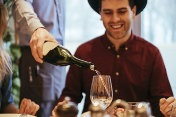 Young Couple In A Restaurant