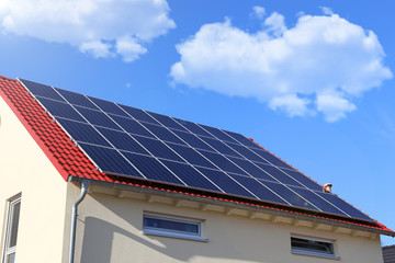 Fototapeta premium Solardach (Photovoltaikanlage)