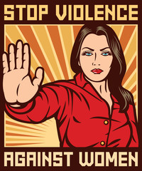 stop violence against women poster