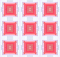 Obraz na płótnie Canvas Abstract pastel colored geometric square pattern