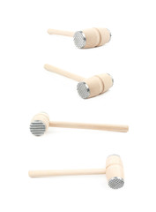 Meat tenderizer hammer isolated