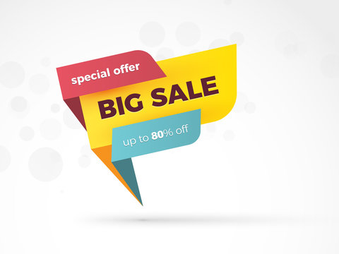 sale color speech sign new modern style