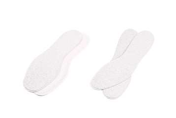 Pair of shoe insoles isolated
