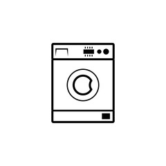 Washing machine vector icon