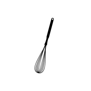 Whisk kitchen tool vector icon