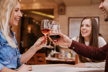 Young People In A Restaurant