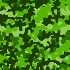 Camouflage pattern seamless background. Animal military camouflage. Abstract seamless pattern for army, hunting, fashion cloth textile. Colorful modern soldier style. Vector militaristic texture.