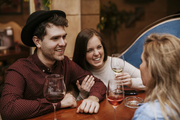 Young People In A Restaurant