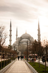 Fototapeta na wymiar Beautiful Sultanahmed Blue Mosque Istanbul, Turkey