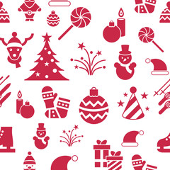Digital vector christmas and new year holidays set