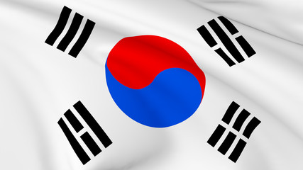 Flag of South Korea background