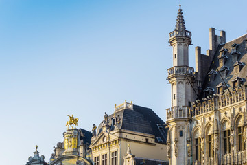 antique church building in Brussels, Belgium Europe