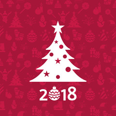 Digital vector christmas and new year holidays set