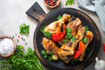 Grilled Chicken drumsticks.