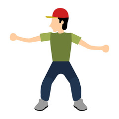 Delivery boy icon